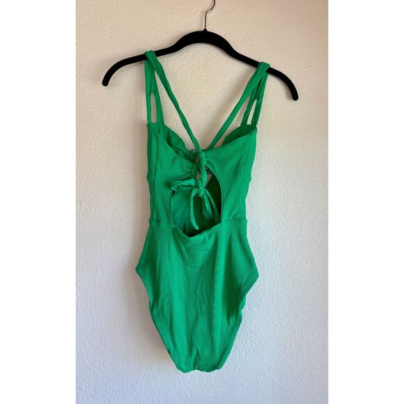 NWT BECCA Swim Modern Edge One Piece in Verde Green Size Small - Picture 7 of 14